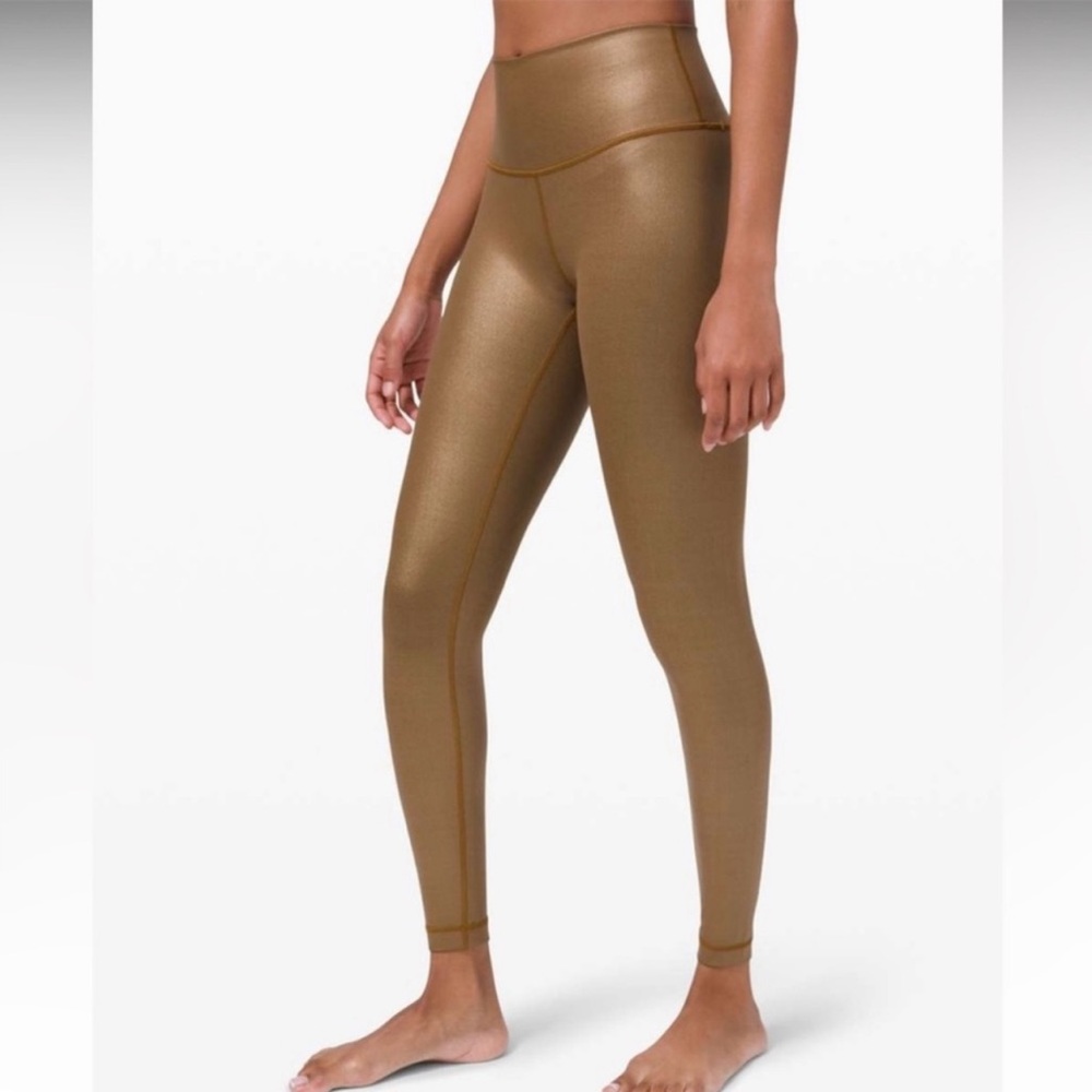 Gold/Brown Lululemon Leggings - Picture 12 of 14